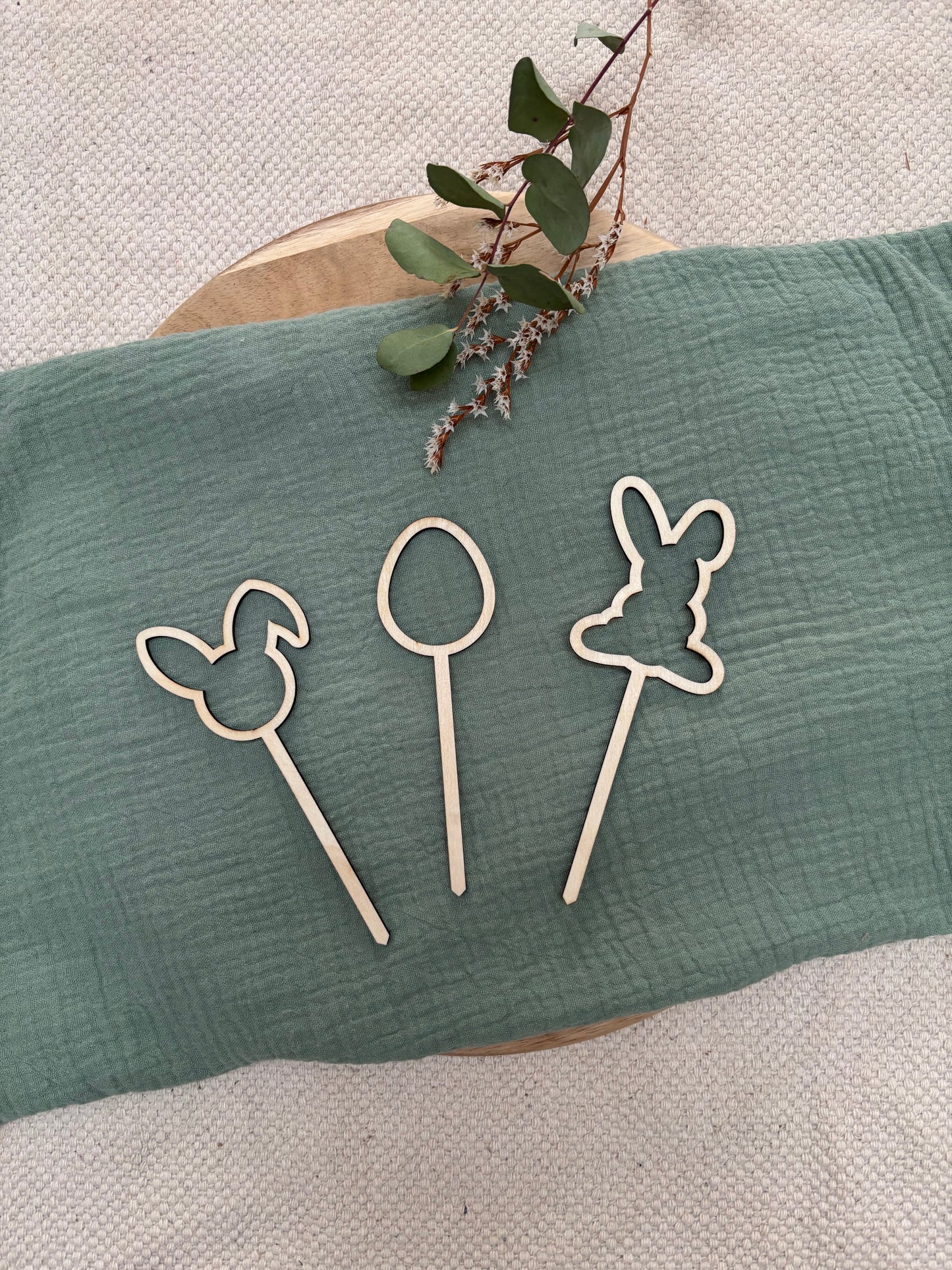 Caketopper Set Hasen und Ei