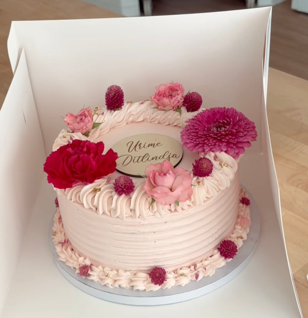 personalisierter Topper Torte rund