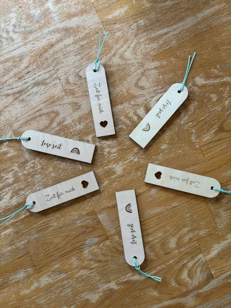 Lesezeichen aus Holz