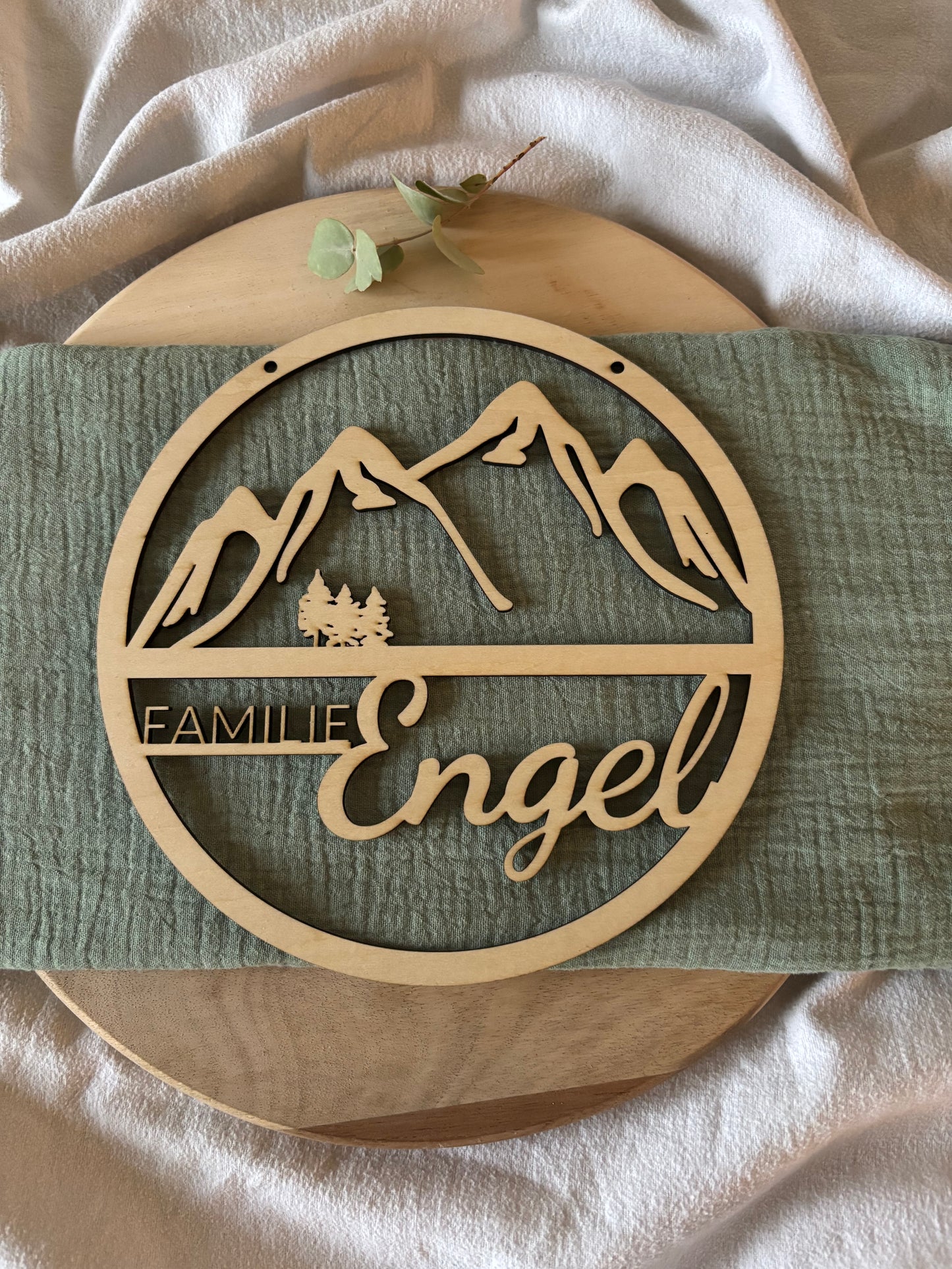 Schild Berge personalisiert