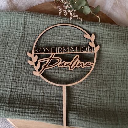 Cake Topper Konfirmation personalisiert