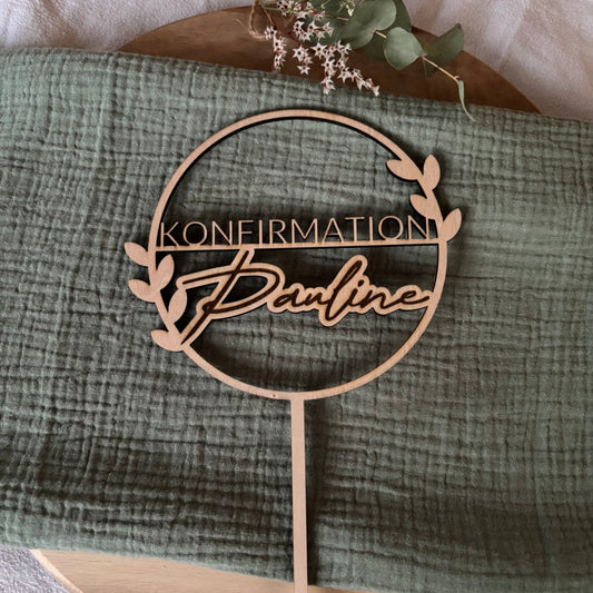 Cake Topper Konfirmation personalisiert