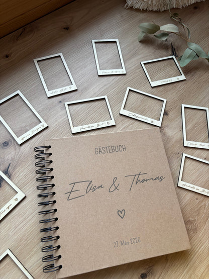 Fotorahmen aus Holz mit Wunschgravur