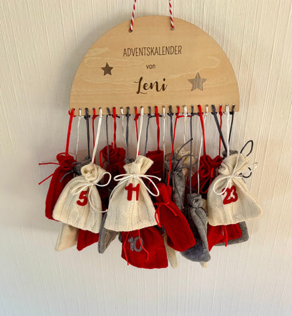 Adventskalender personalisiert aus Holz