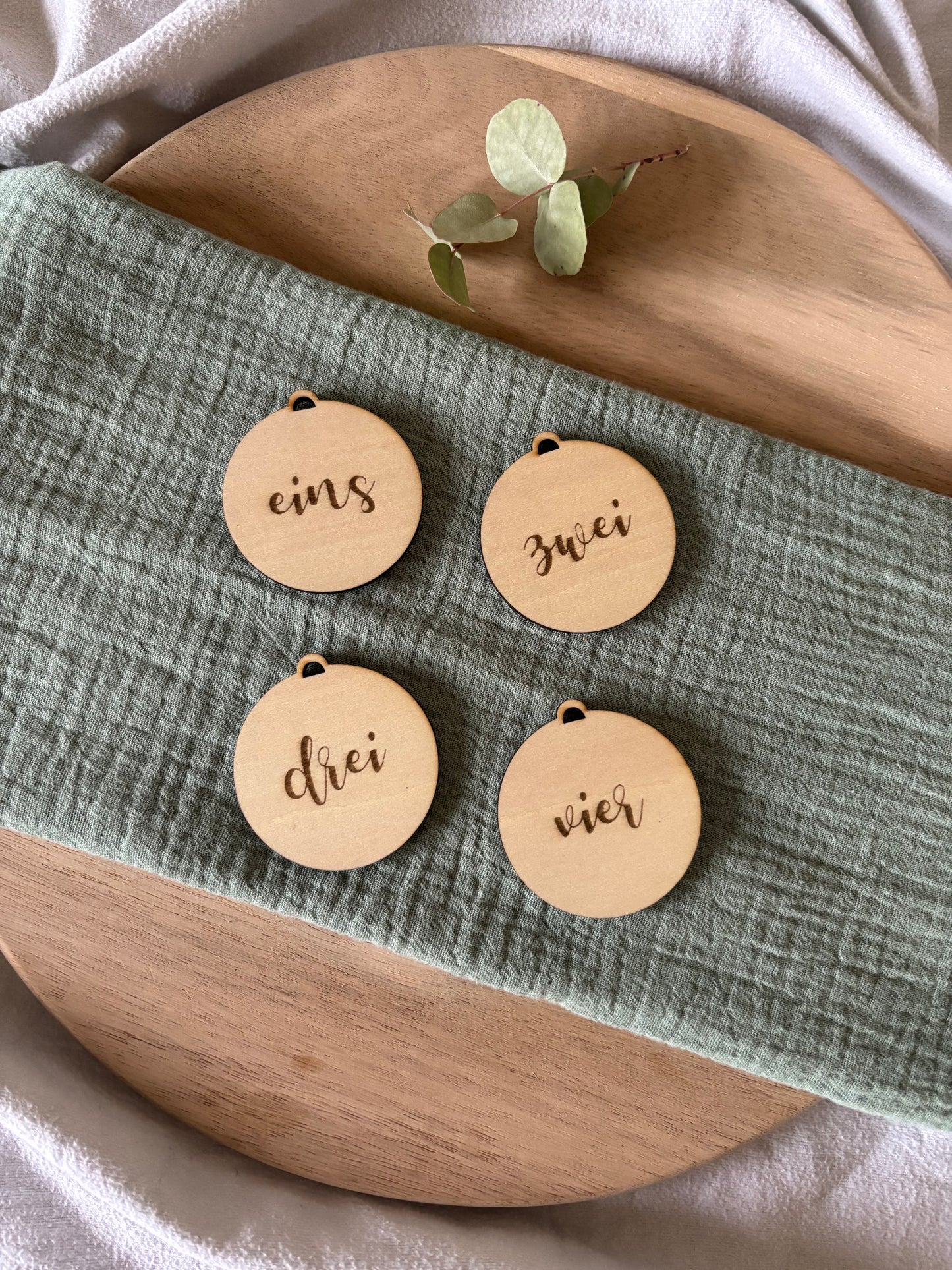 Anhänger für Adventskranz Kerzen