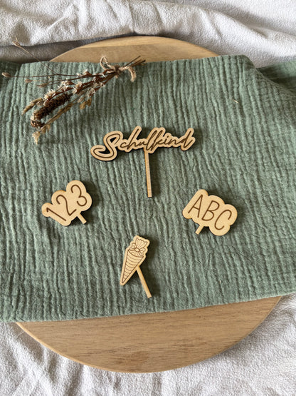Schulkind Stecker Set für Geburtstagsring