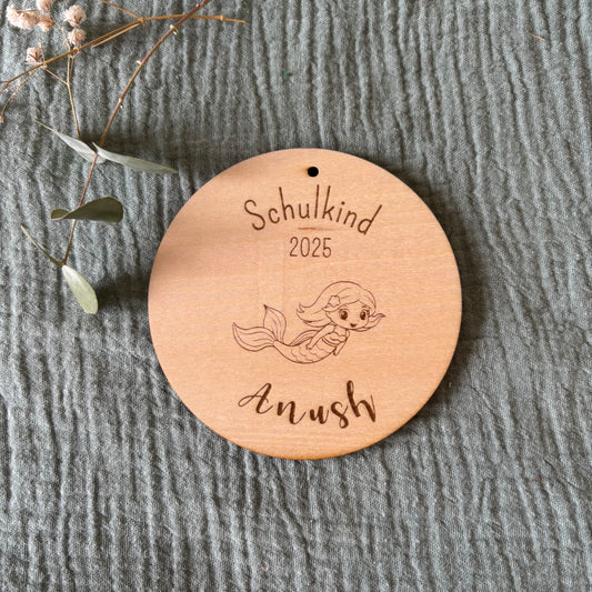 Anhänger Schultüte mit Name und Wunschmotiv