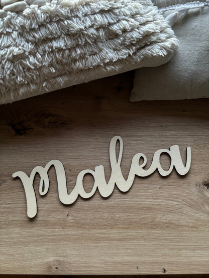 Name aus Holz
