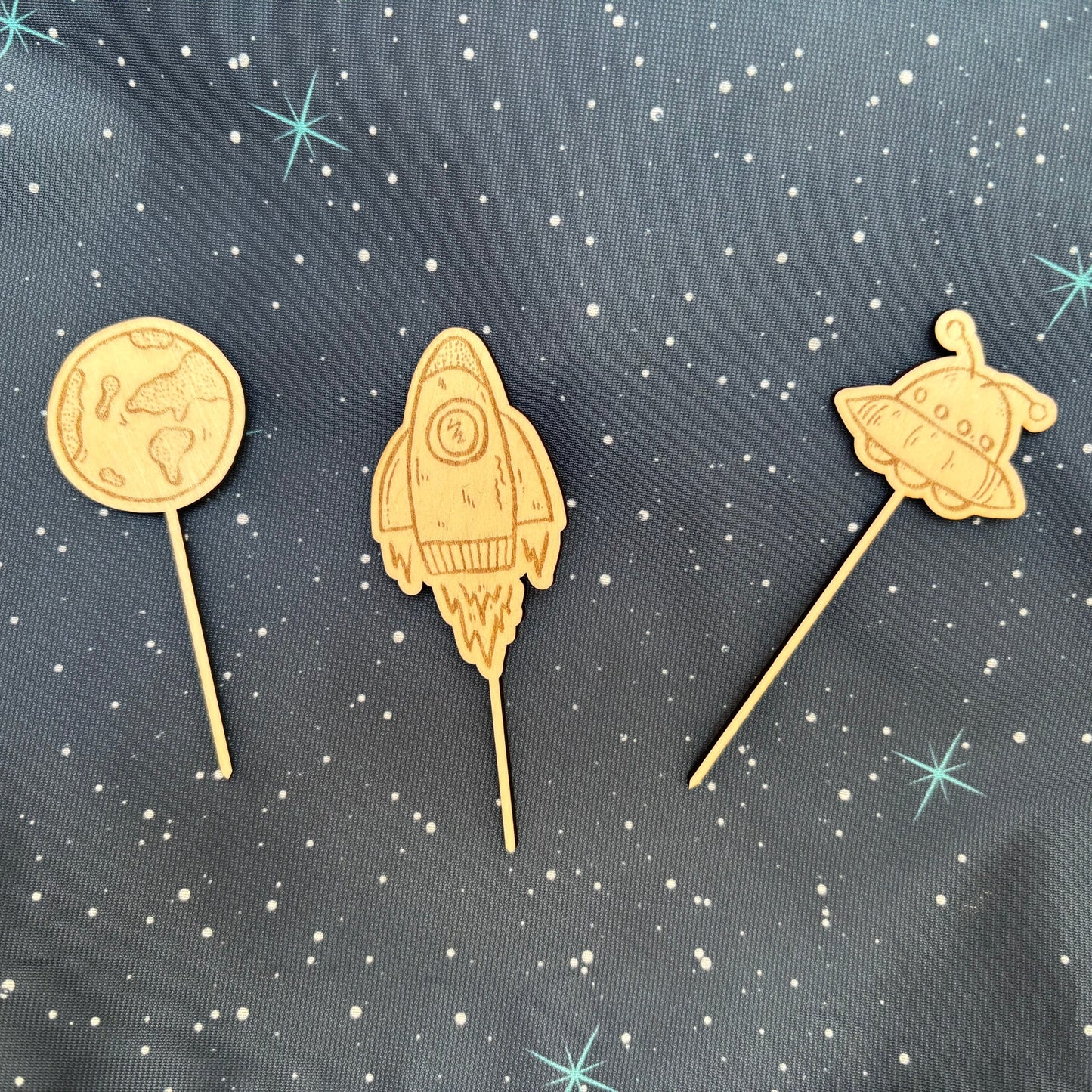 Caketopper Set Weltraum