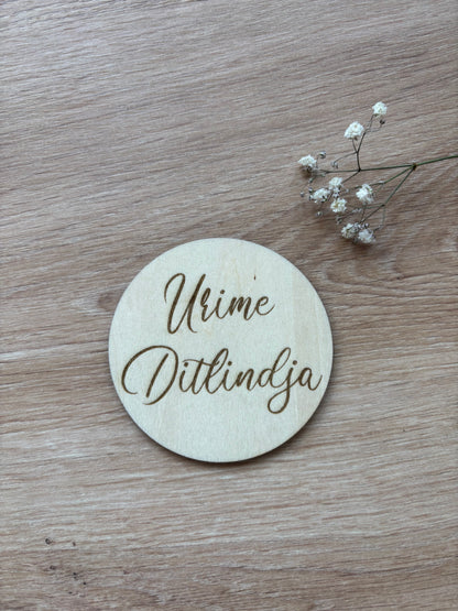 personalisierter Topper Torte rund