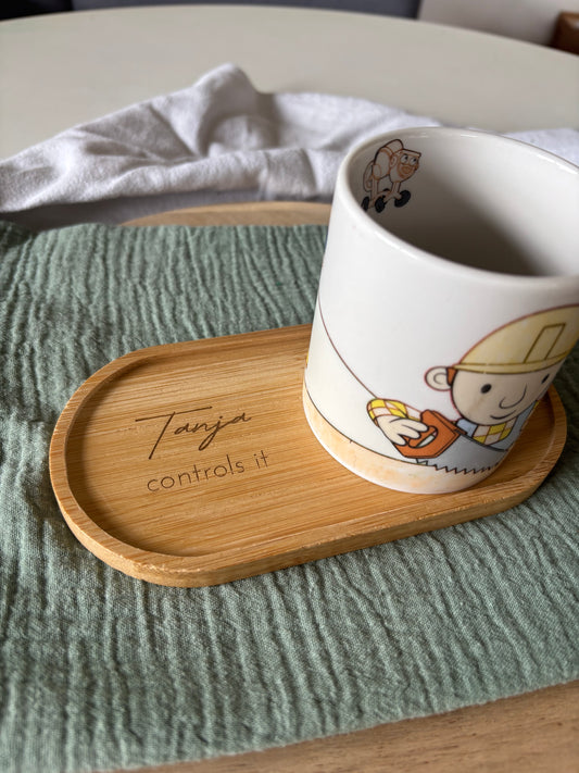 Untersetzer Holz mit Wunschgravur