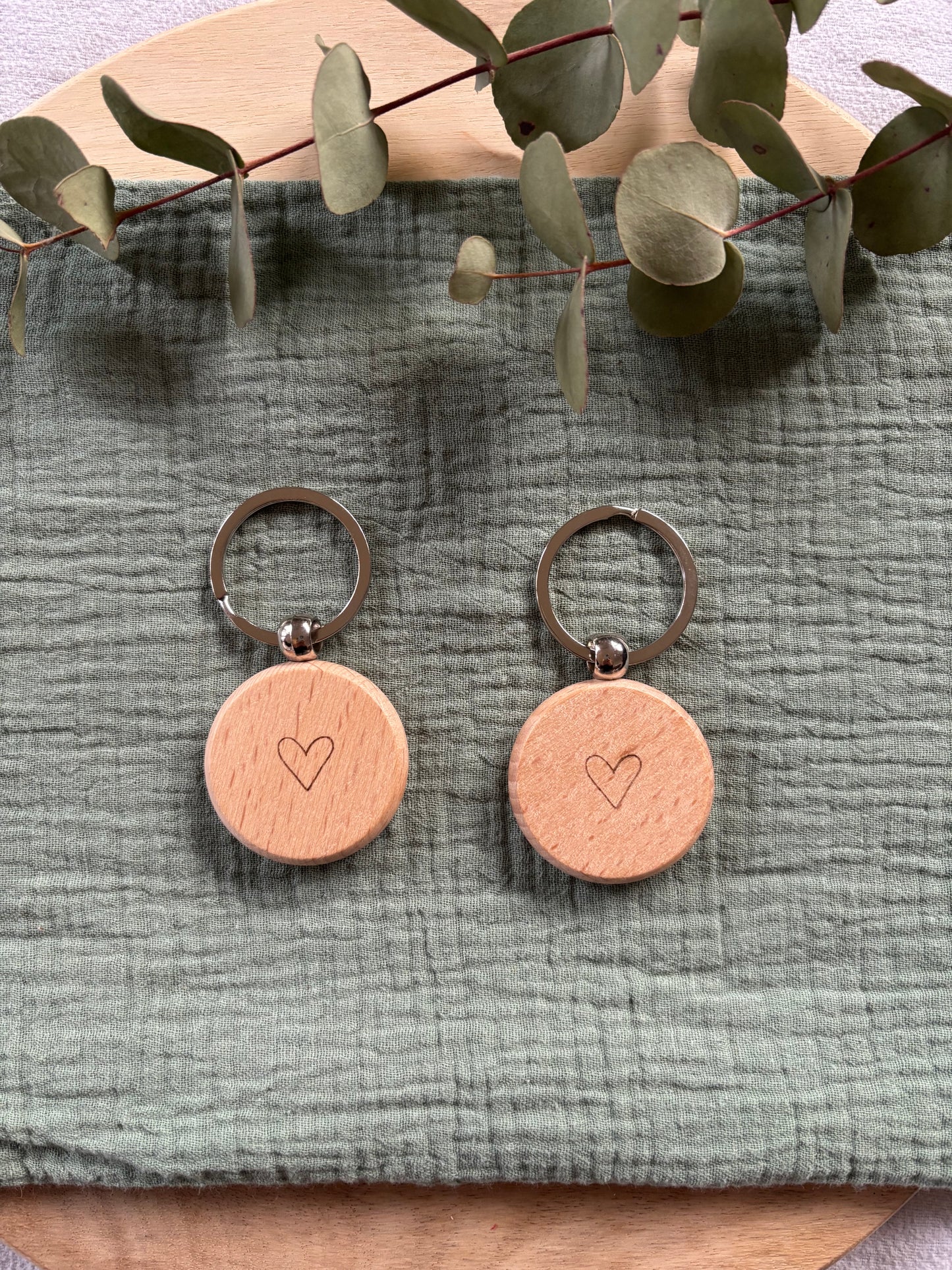 Schlüsselanhänger mit Wunschtext und Wunschmotiv