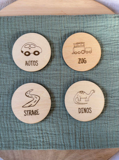 Ordnungsschilder Spielzeug rund