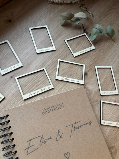 Fotorahmen aus Holz mit Wunschgravur