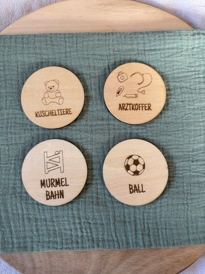 Ordnungsschilder Spielzeug rund