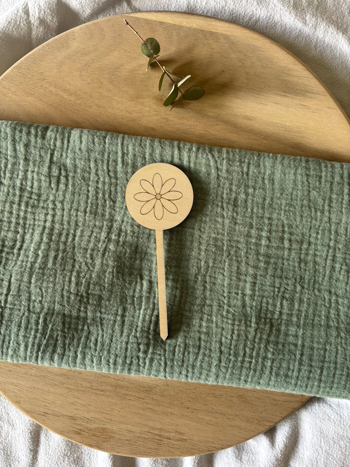 Caketopper Set Regenbogen und Blume