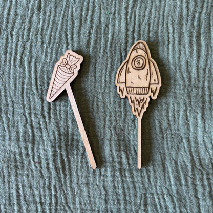Cake Topper Set Einschulung