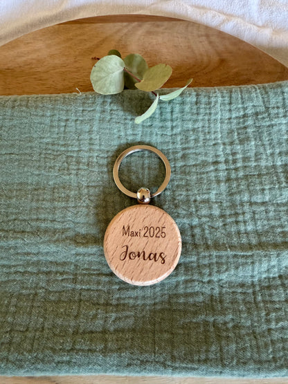 Schlüsselanhänger mit Wunschtext und Wunschmotiv