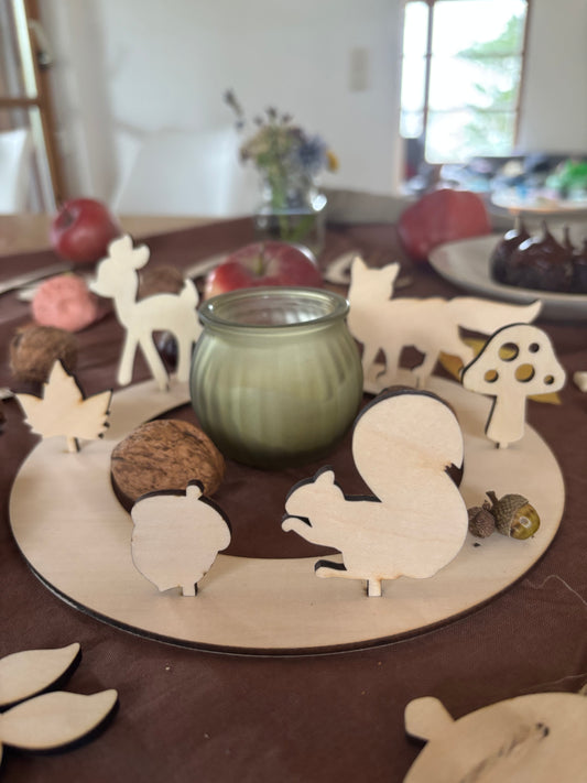 Steckerset Waldtiere für Geburtstagsring