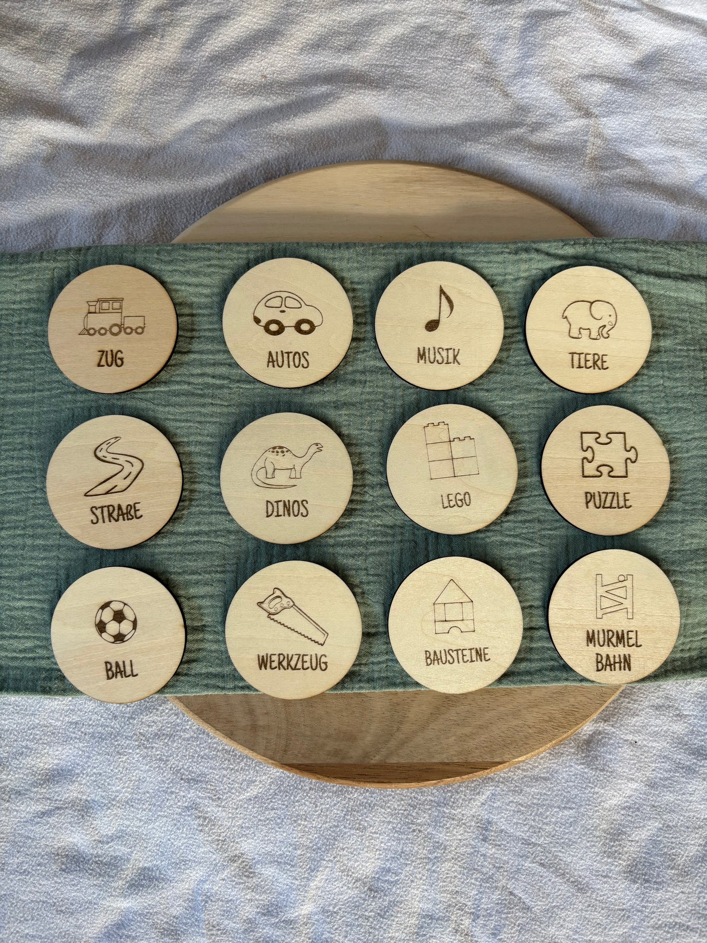 Ordnungsschilder Spielzeug rund