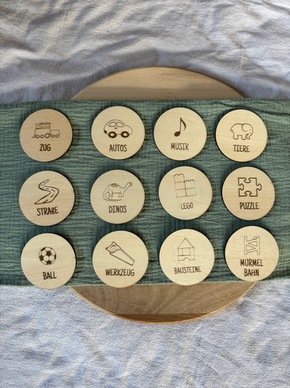 Ordnungsschilder Spielzeug rund