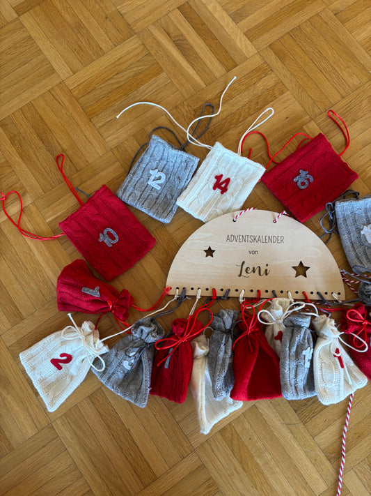 Adventskalender personalisiert aus Holz
