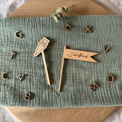 Cake Topper Set Einschulung