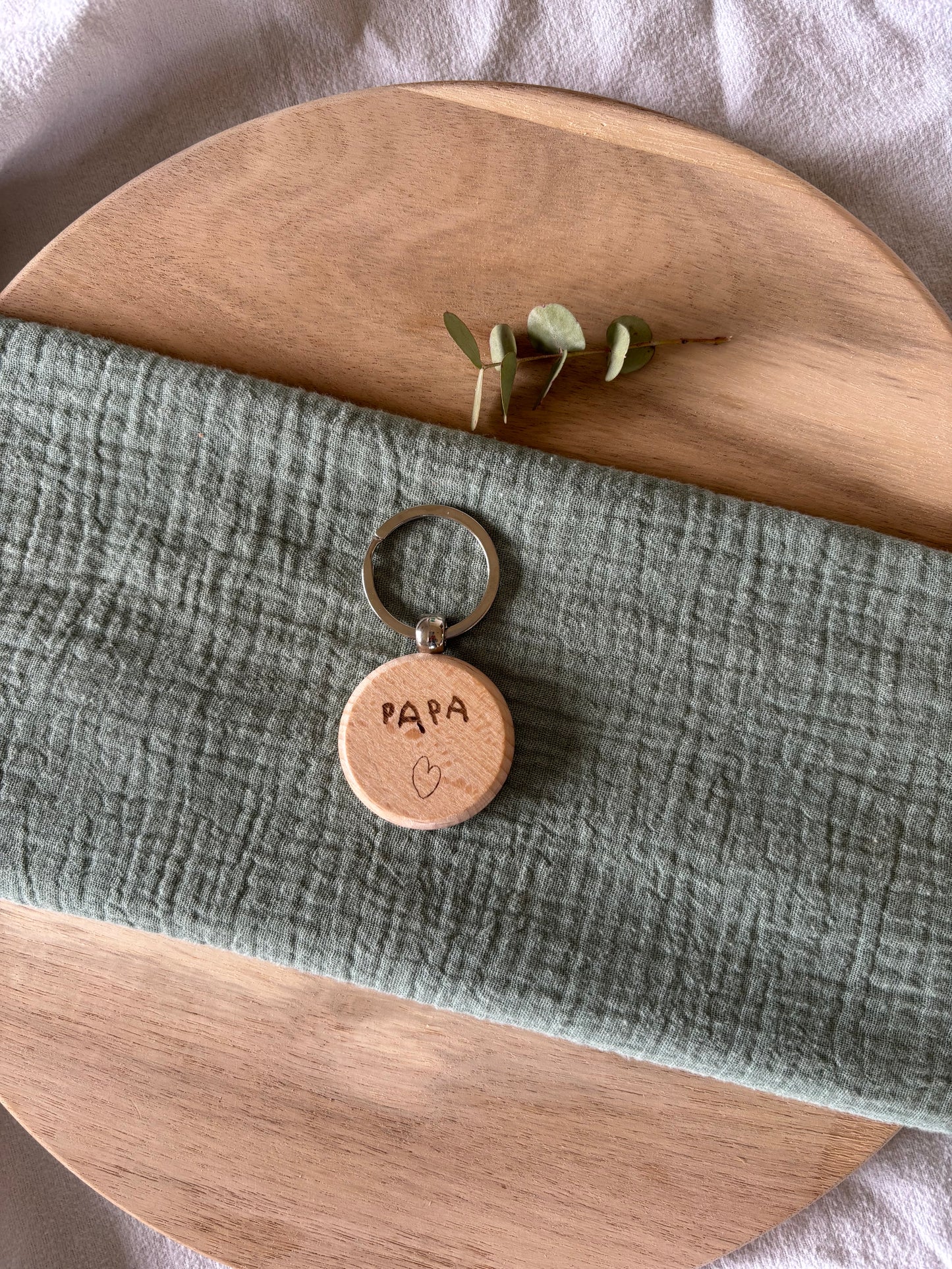 Schlüsselanhänger mit Wunschtext und Wunschmotiv