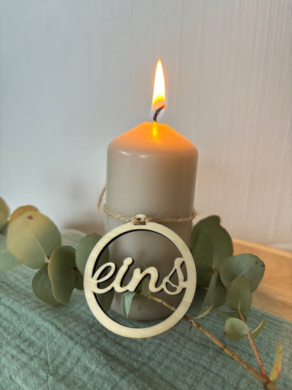 Anhänger für Adventskranz Kerzen