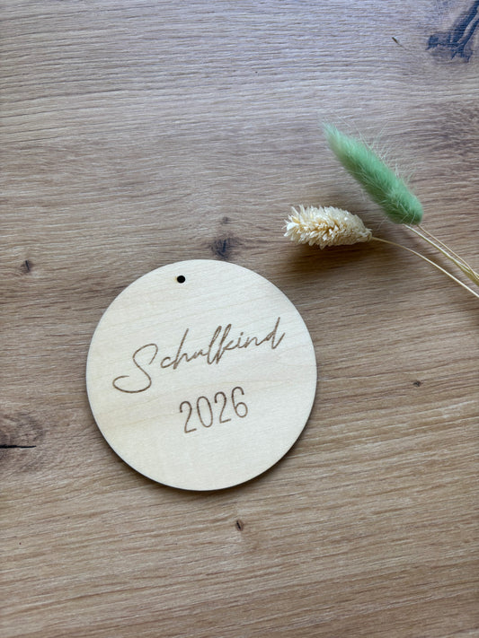Anhänger Schultüte rund