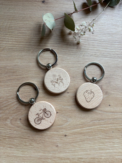 Schlüsselanhänger aus Holz