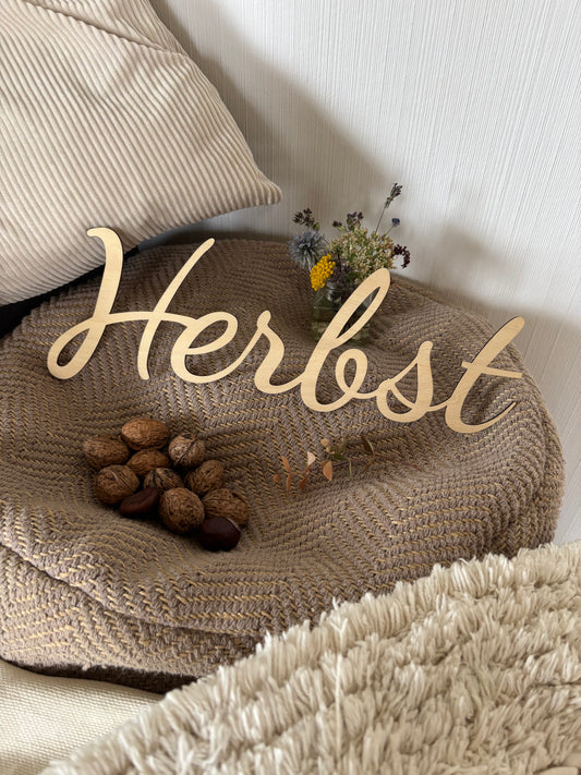 Schriftzug Herbst