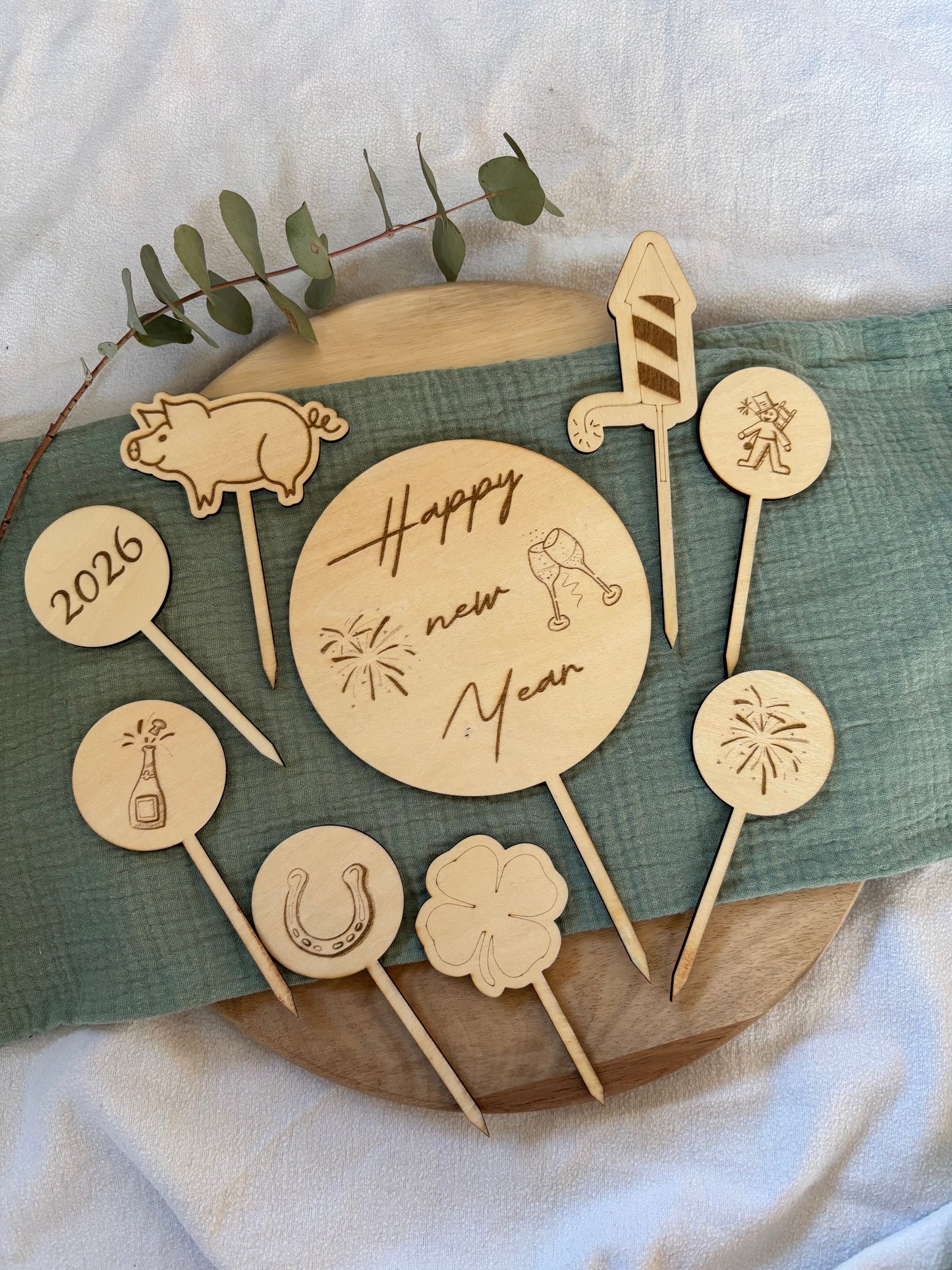 Silvester Cake Topper