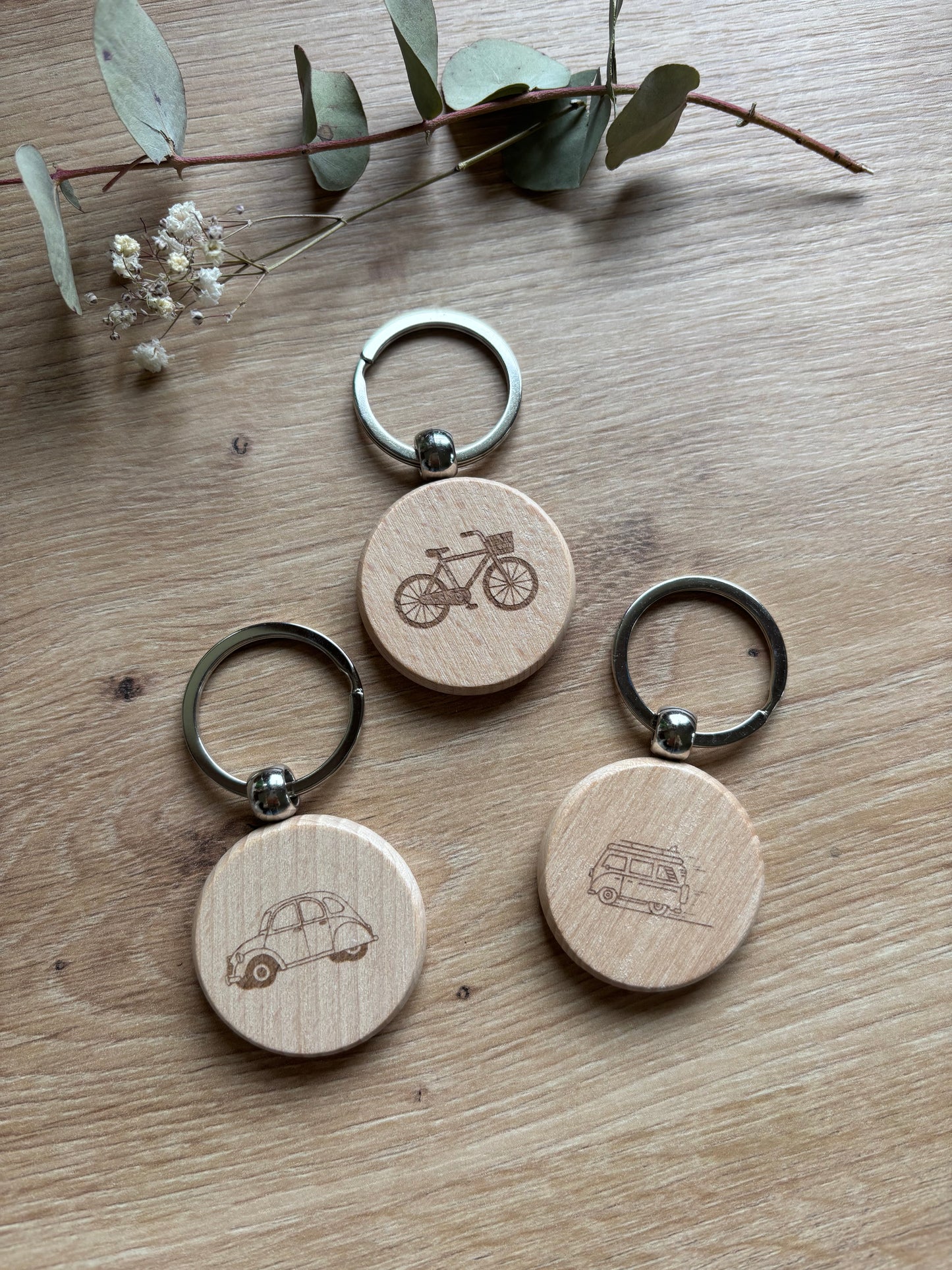 Schlüsselanhänger aus Holz