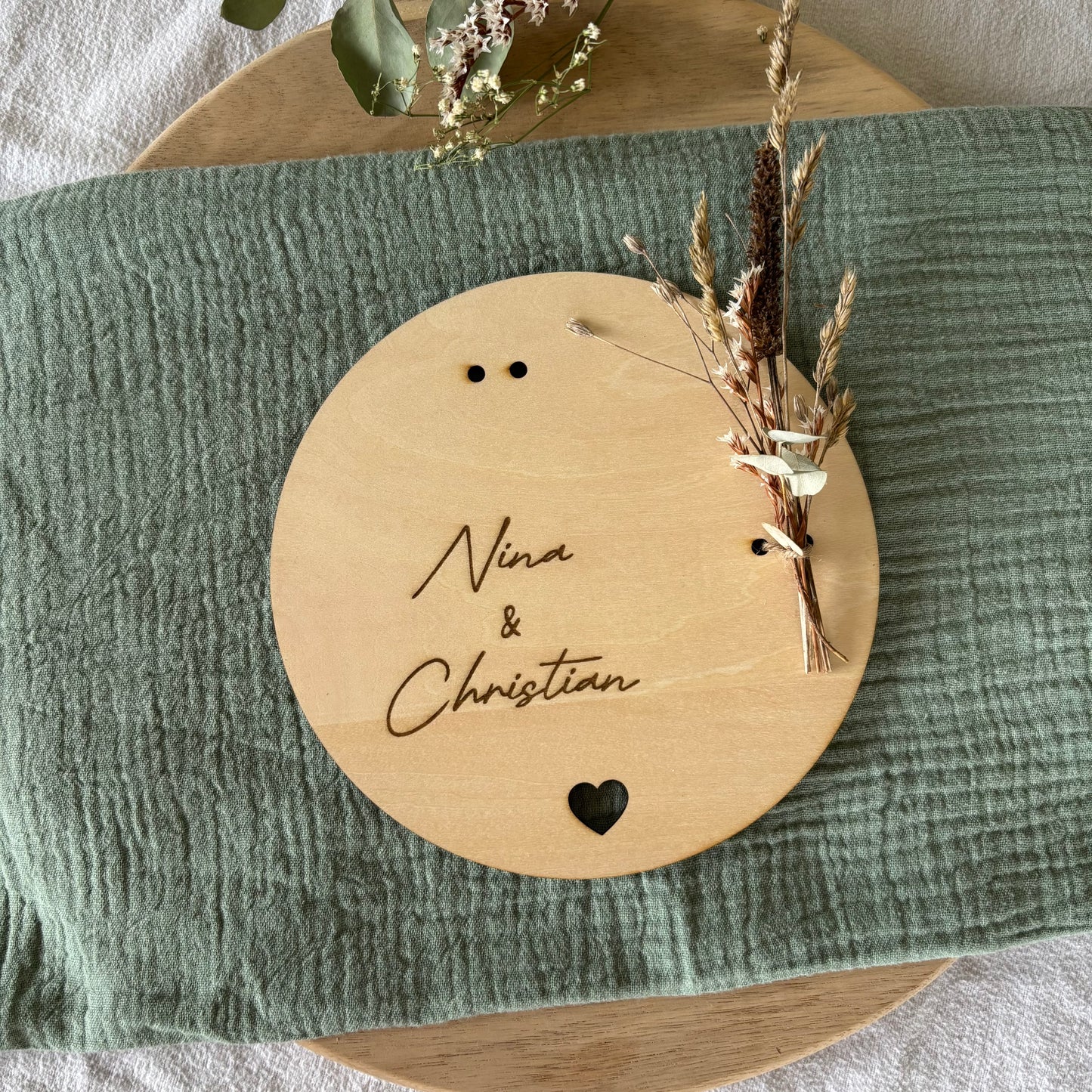Ring Teller Hochzeit personalisiert
