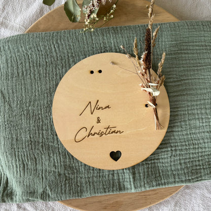 Ring Teller Hochzeit personalisiert