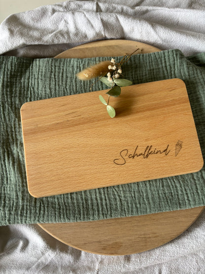 Schulkind Brotzeitbrettchen