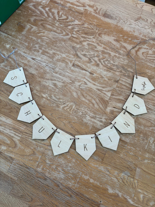 Wimpelkette Schulkind personalisiert