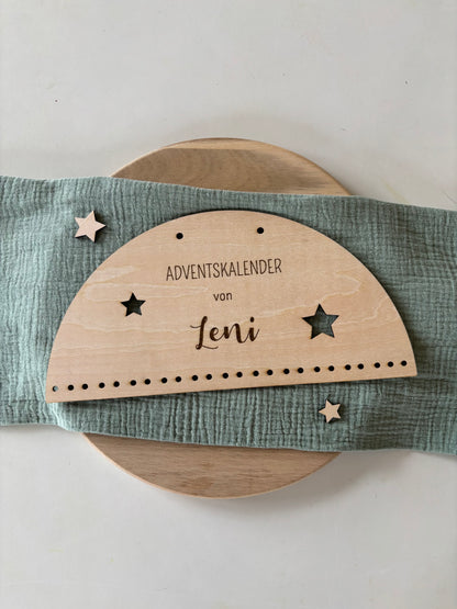 Adventskalender personalisiert aus Holz