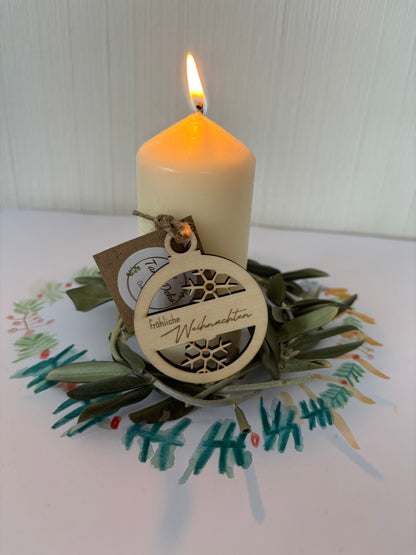 Weihnachtsanhänger aus Holz