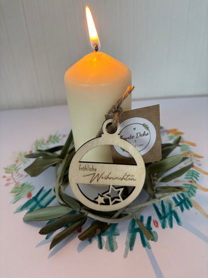 Weihnachtsanhänger aus Holz