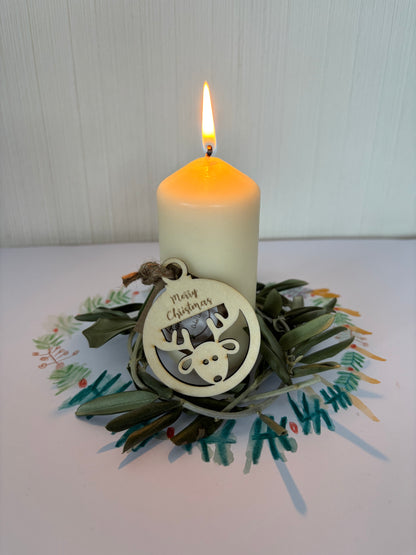 Weihnachtsanhänger aus Holz