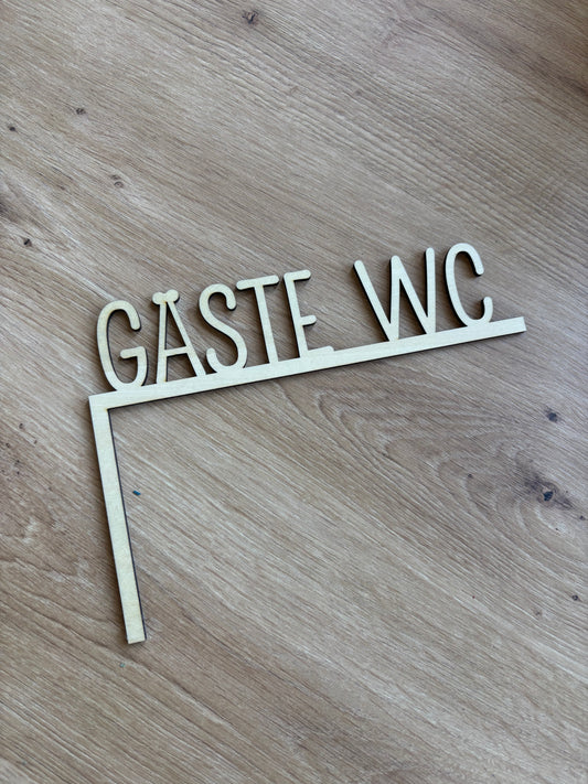 Personalisierbares Türschild aus Holz mit Wunschtext – Eck-Schild für Kinderzimmer & Räume