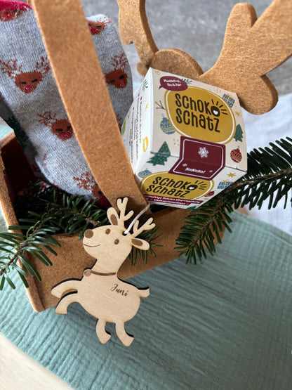 Anhänger Rentier personalisiert