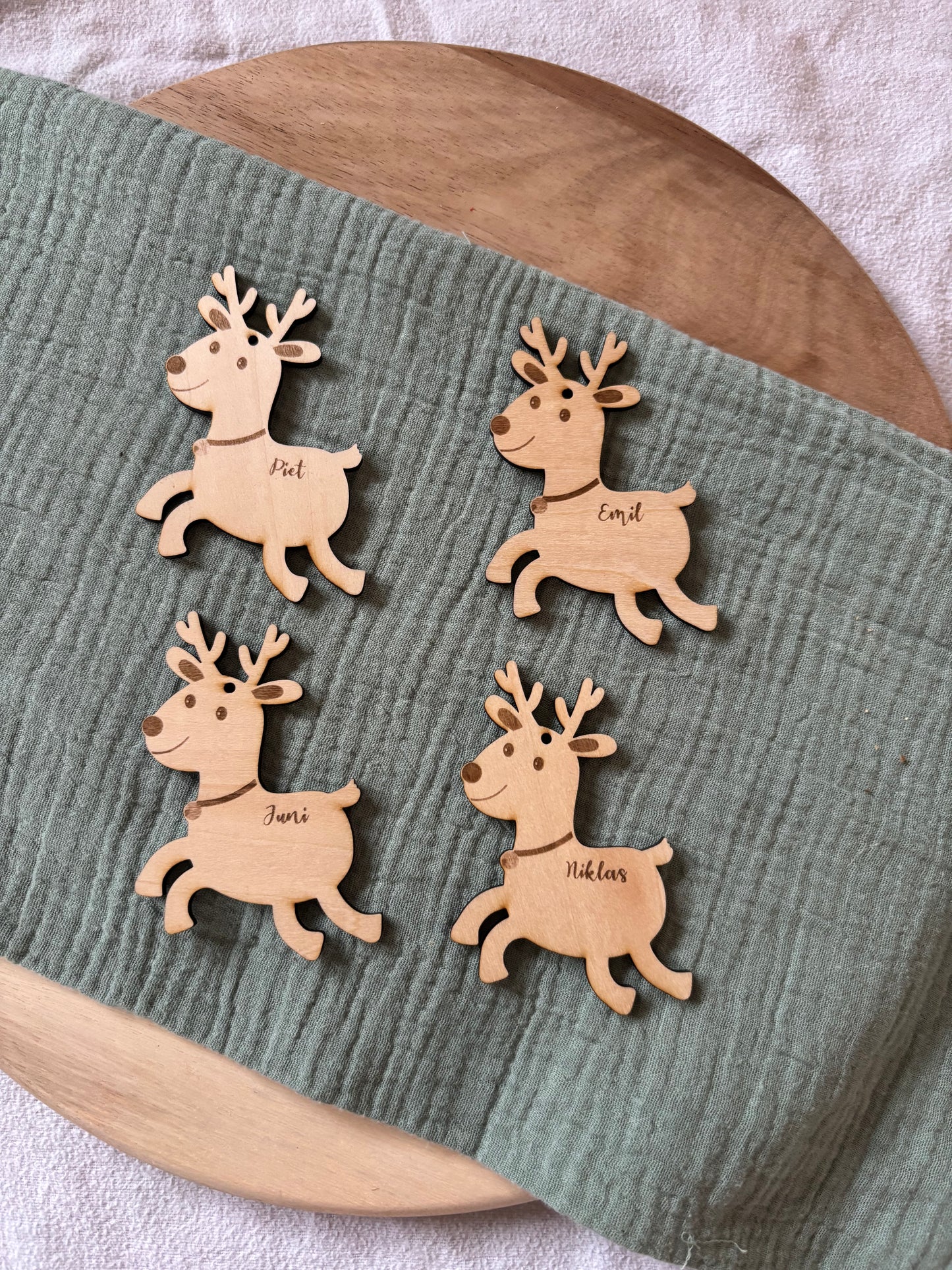 Anhänger Rentier personalisiert