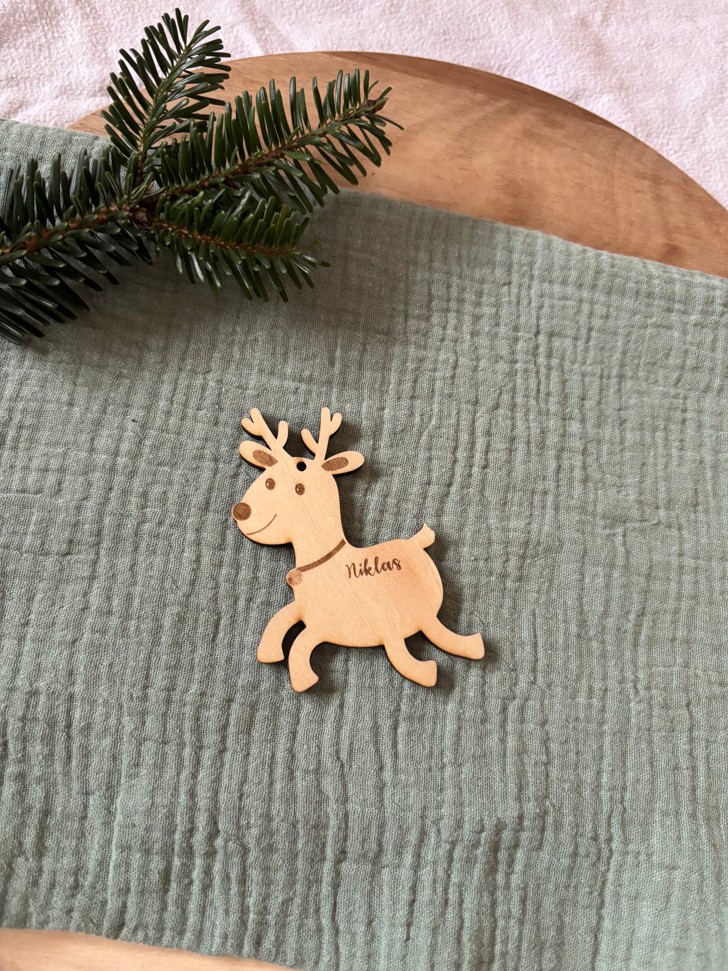 Anhänger Rentier personalisiert