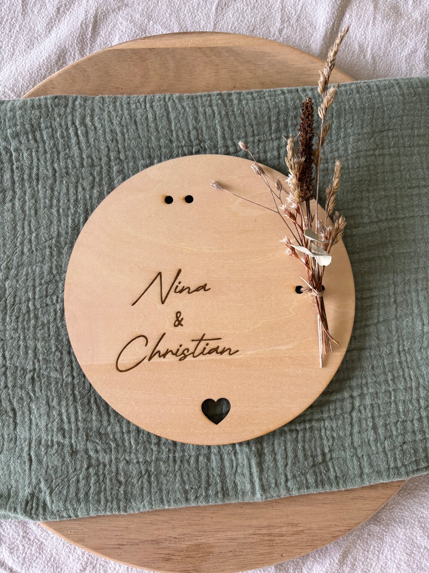 Ring Teller Hochzeit personalisiert
