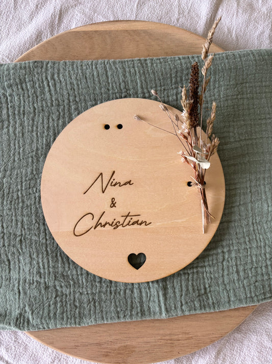 Ring Teller Hochzeit personalisiert